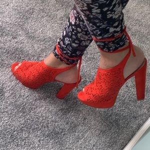 Aldo peep toe platforms